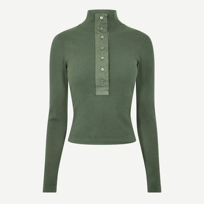 Rib Long Sleeve T-Shirt
