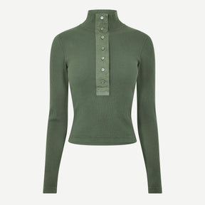 Rib Long Sleeve T-Shirt