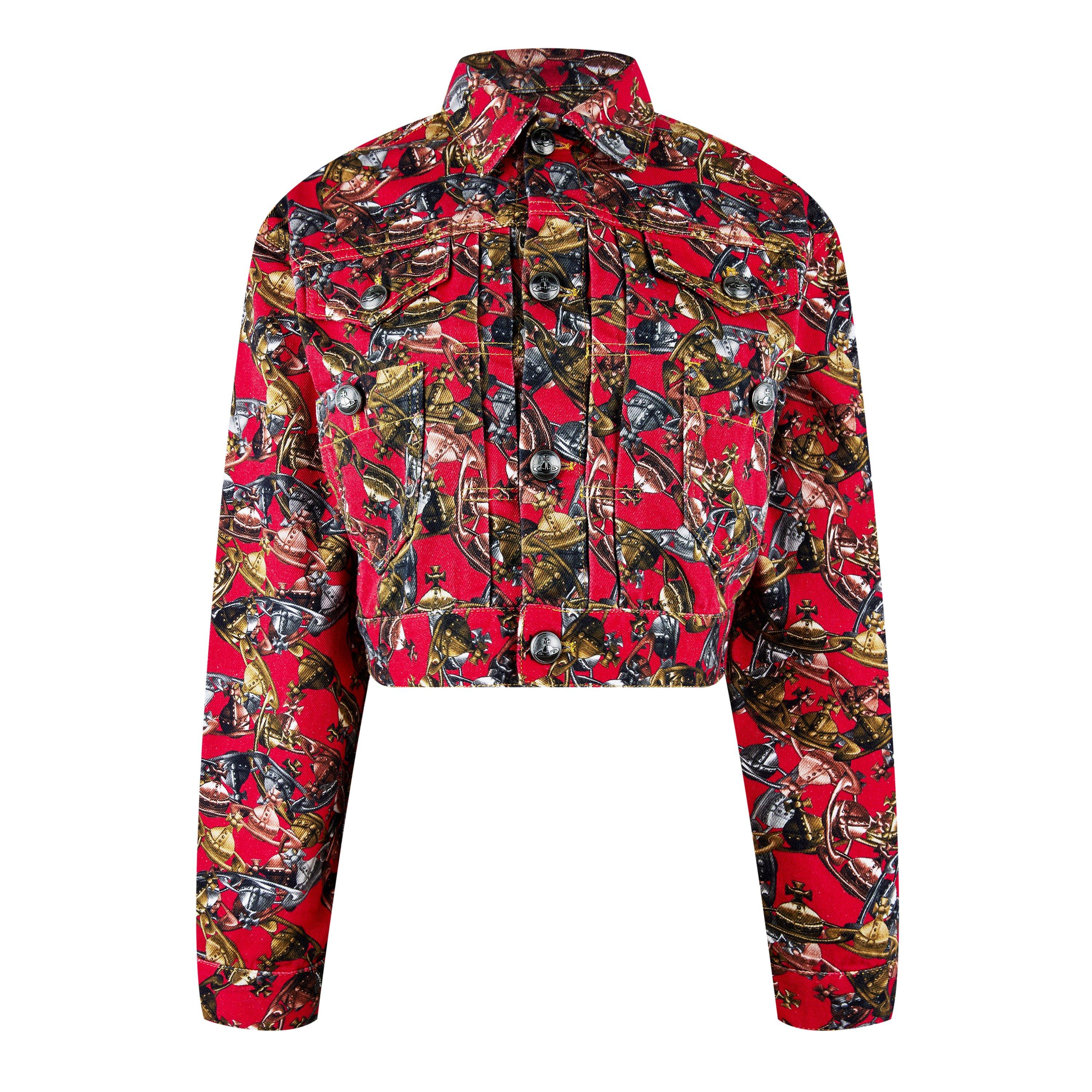 Cropped Marlene Cotton Long Sleeve Denim Jacket