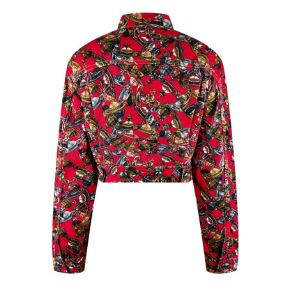 Cropped Marlene Cotton Long Sleeve Denim Jacket