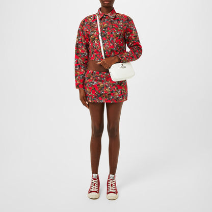 Cropped Marlene Cotton Long Sleeve Denim Jacket