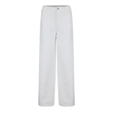 Pocketed Wide Leg Denim Jeans