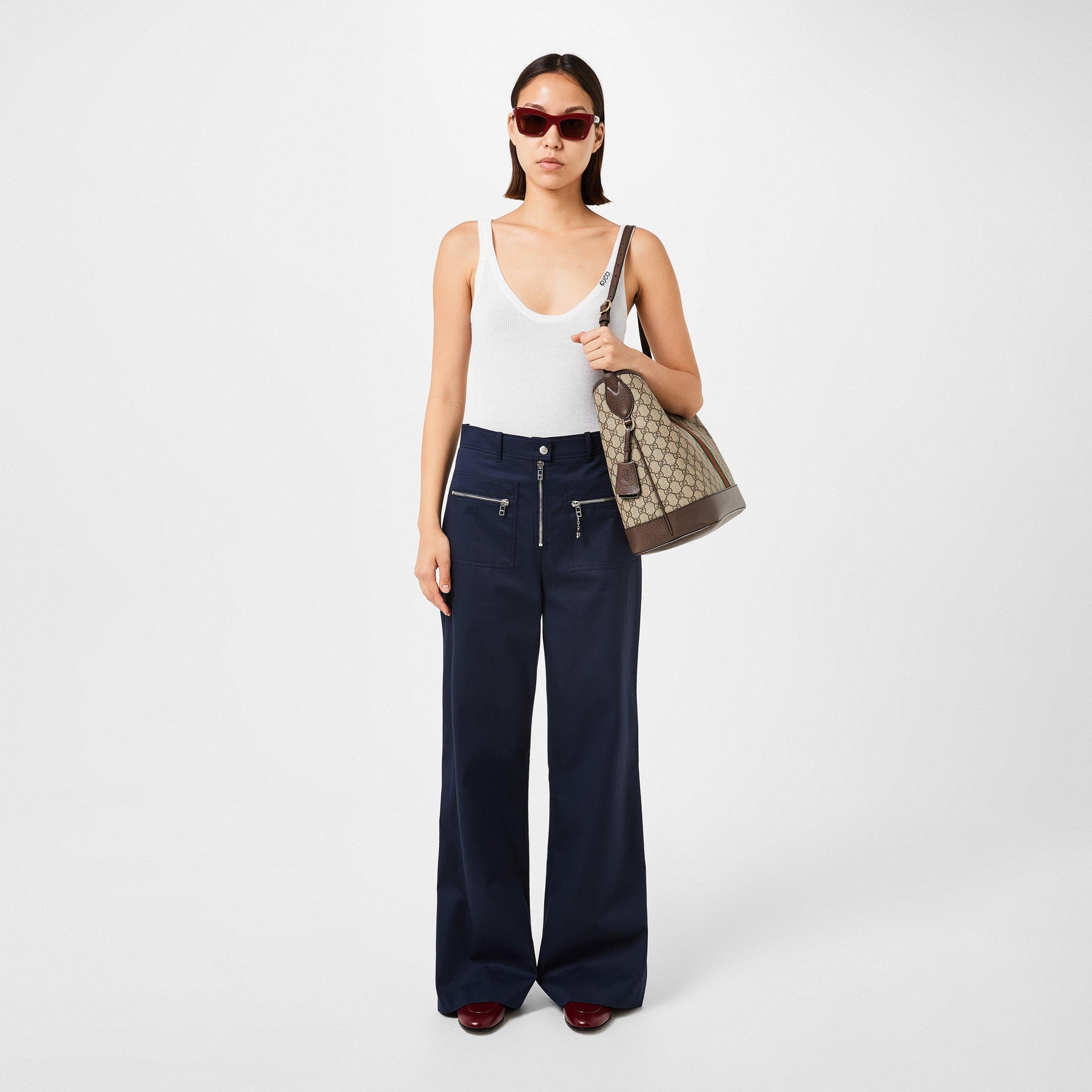 Cotton Gabardine Trousers
