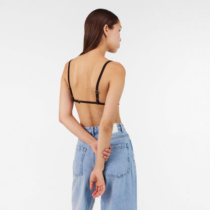 Compression Moisture Wicking Strappy Crop Top