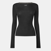 Off Ribbed LS Top Ld99