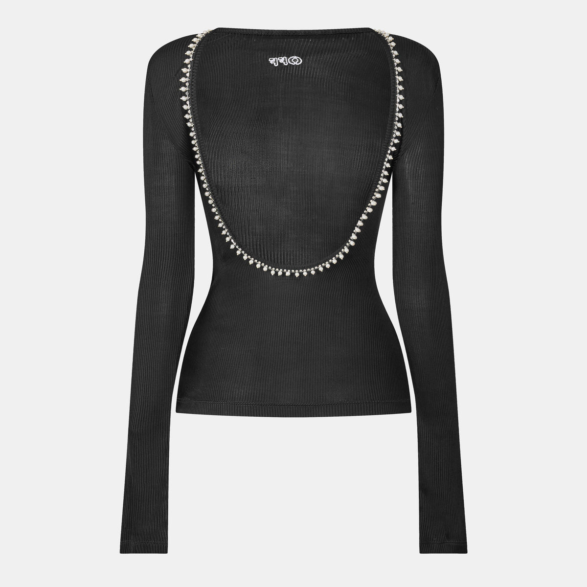 Off Ribbed LS Top Ld99