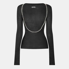 Off Ribbed LS Top Ld99