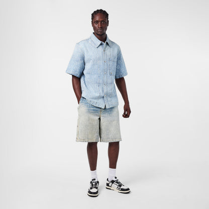 Jacquard Denim Shorts