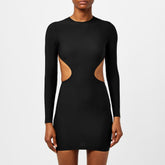 Cut Out Long Sleeve Mini Dress