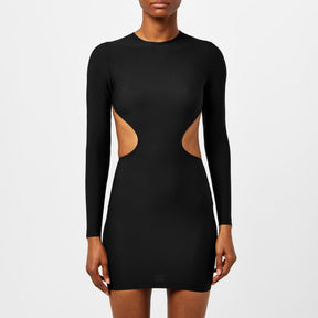 Cut Out Long Sleeve Mini Dress