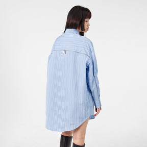 Off Poplin Zip Shirt Ld99