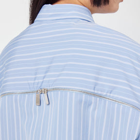 Off Poplin Zip Shirt Ld99