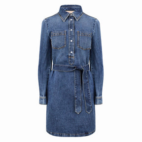 Organic Denim Horsebit Dress