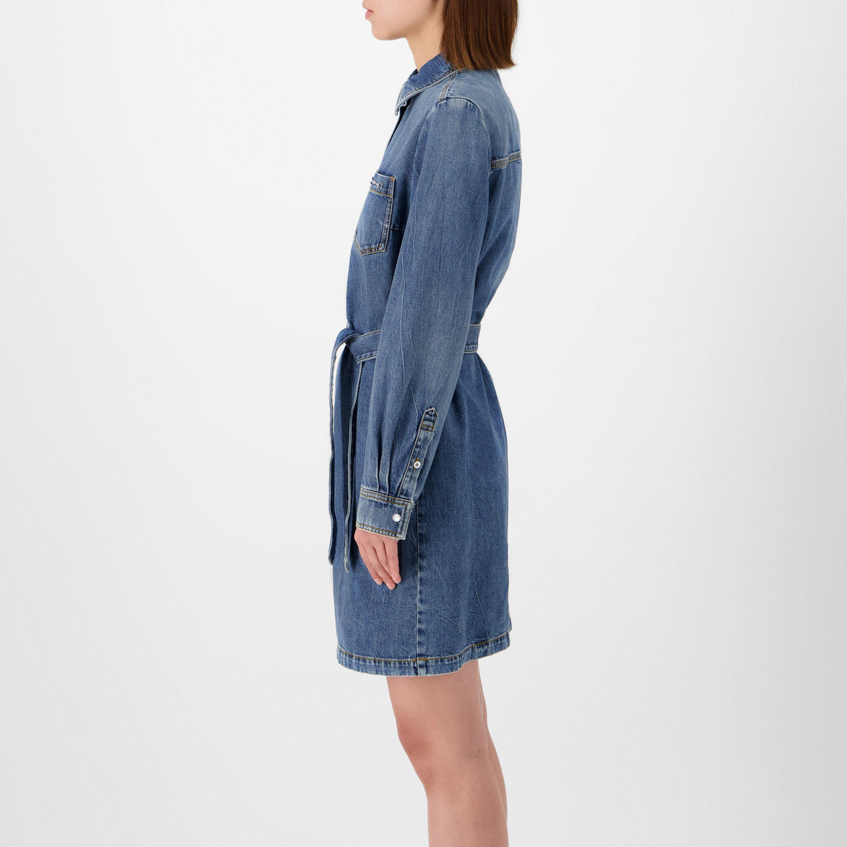 Organic Denim Horsebit Dress