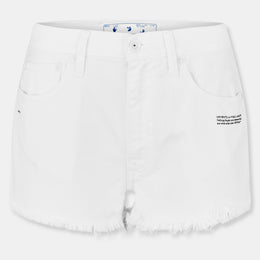 Contrast Stitching Denim Shorts