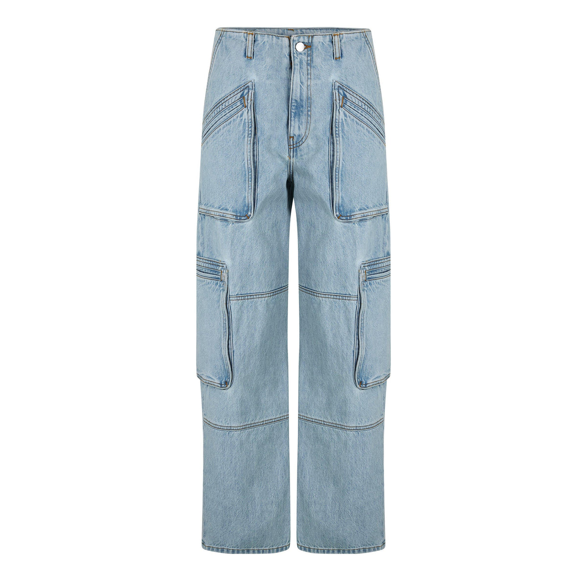 Loose Fit Cargo Jeans