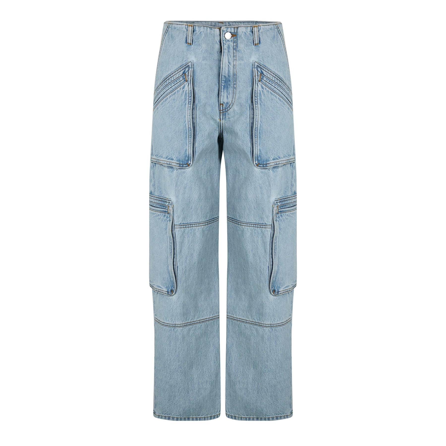 Loose Fit Cargo Jeans