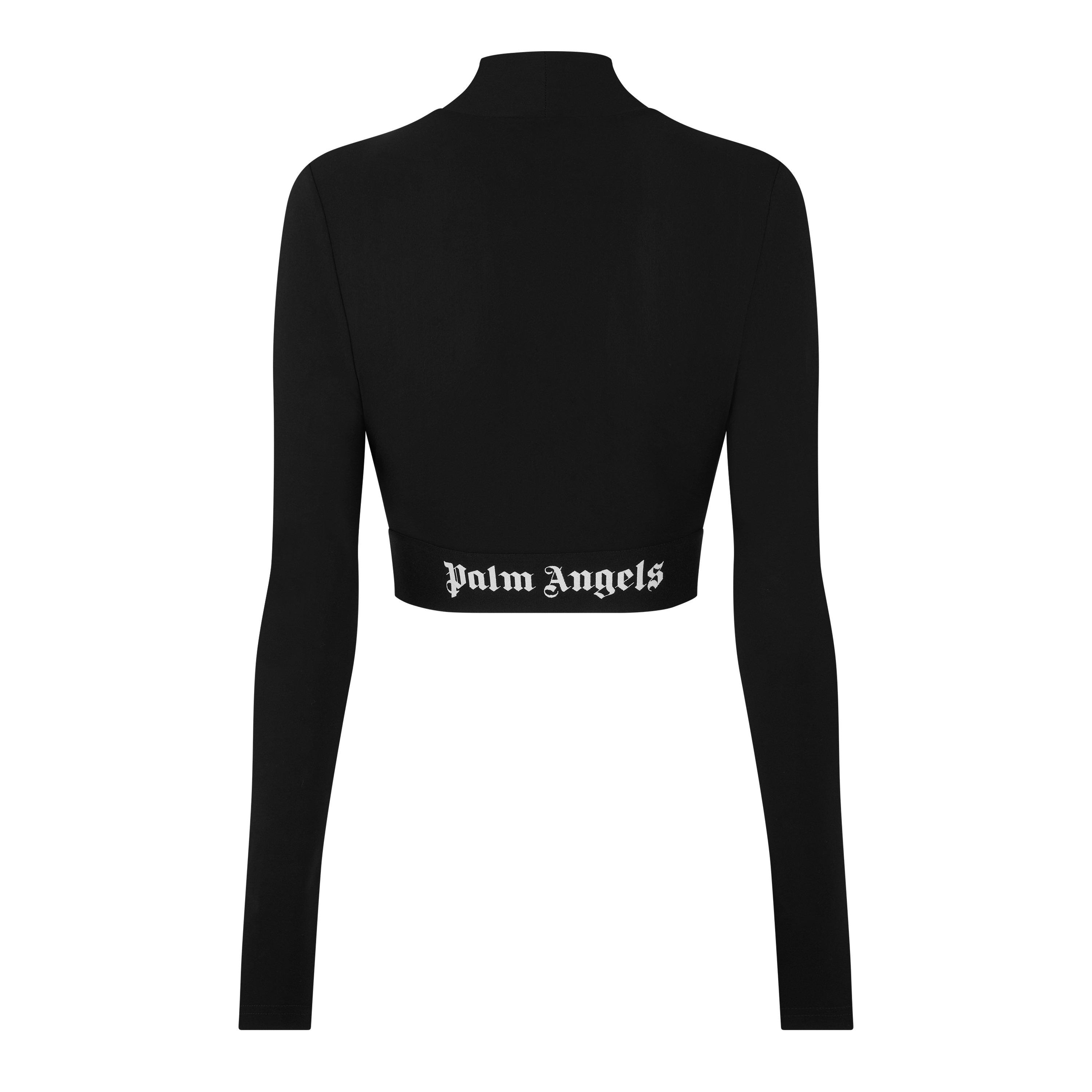 Logo Mock Neck Top