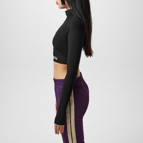 Logo Mock Neck Top