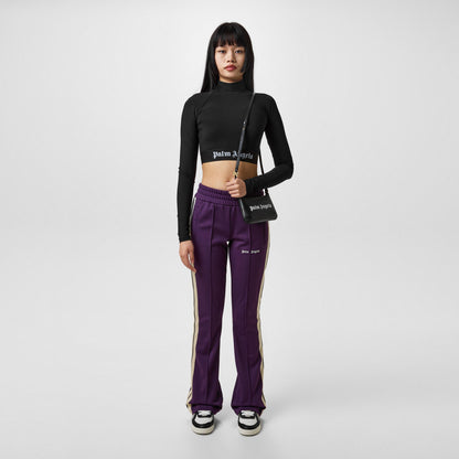 Logo Mock Neck Top