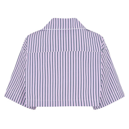 Striped Cropped Shirt