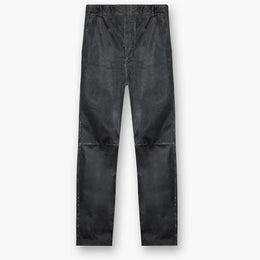 Distressed Leather Trousers