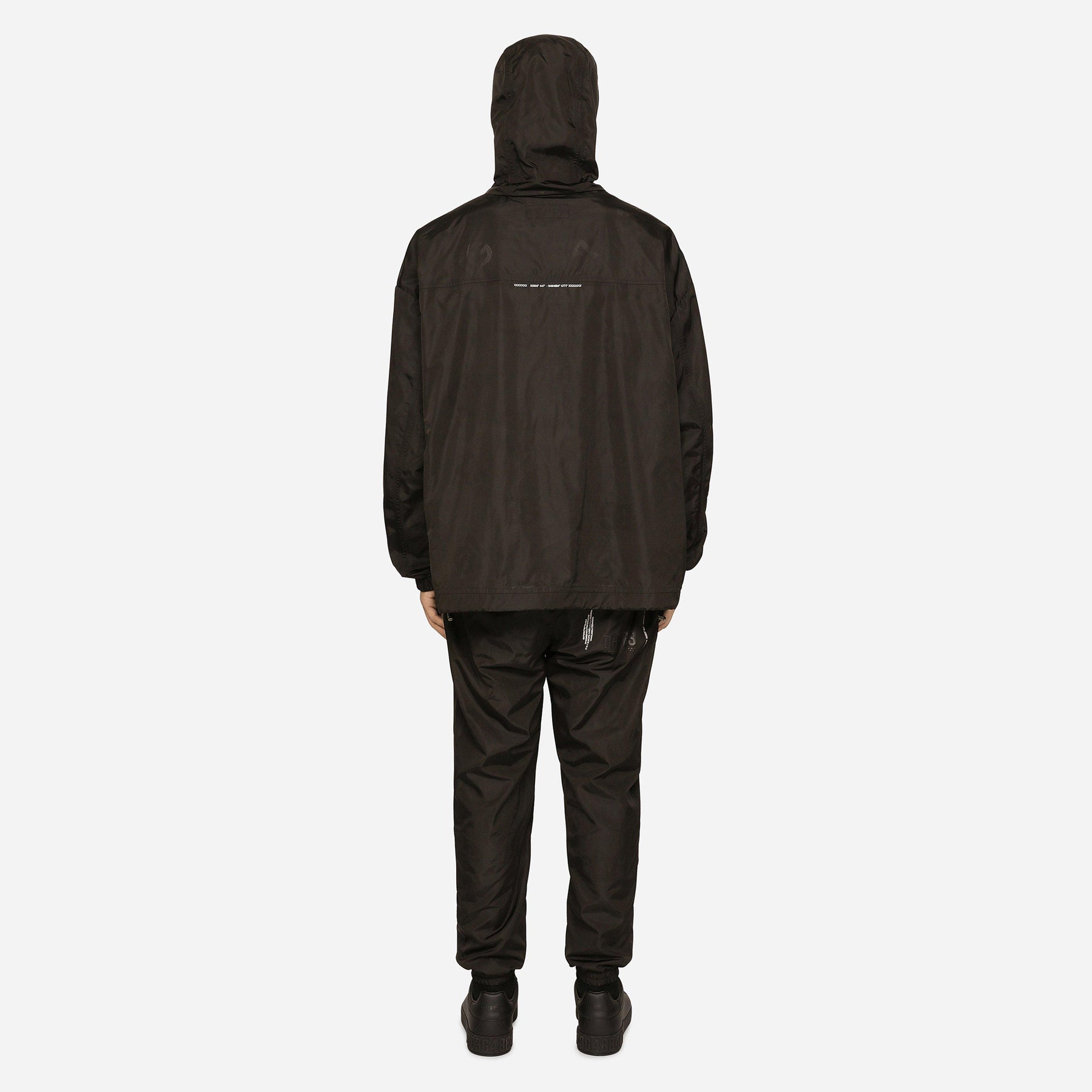 Dg Vib3 Print Hooded Nylon Jacket