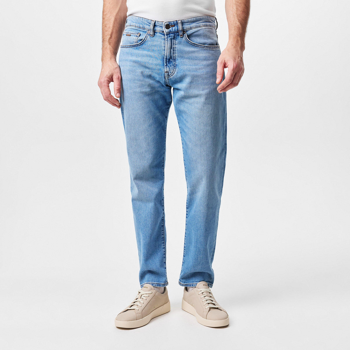 Men's Re.Maine BC Straight Denim Jeans with Iconic Logo Patch