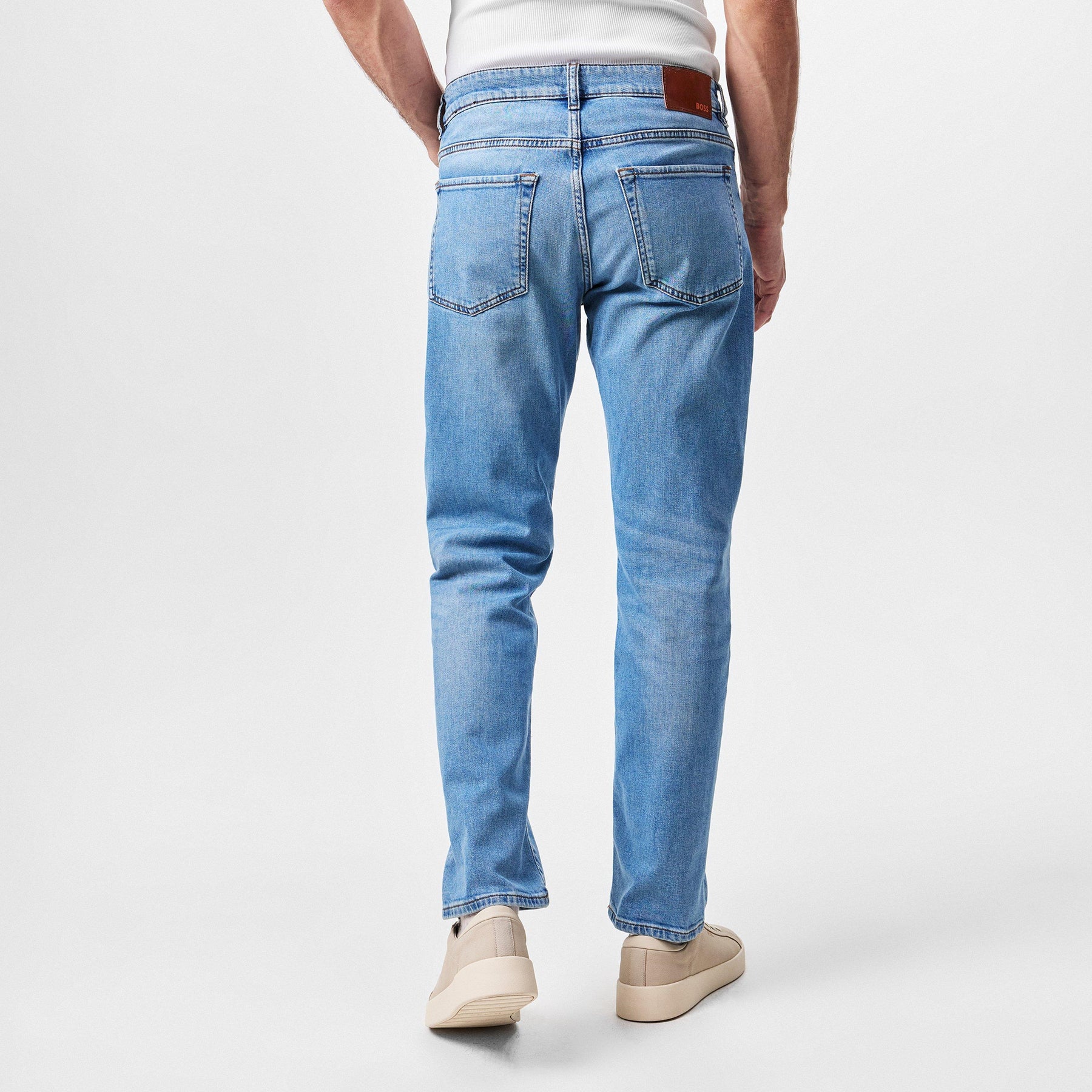 Men's Re.Maine BC Straight Denim Jeans with Iconic Logo Patch