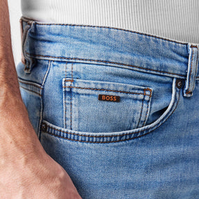 Men's Re.Maine BC Straight Denim Jeans with Iconic Logo Patch