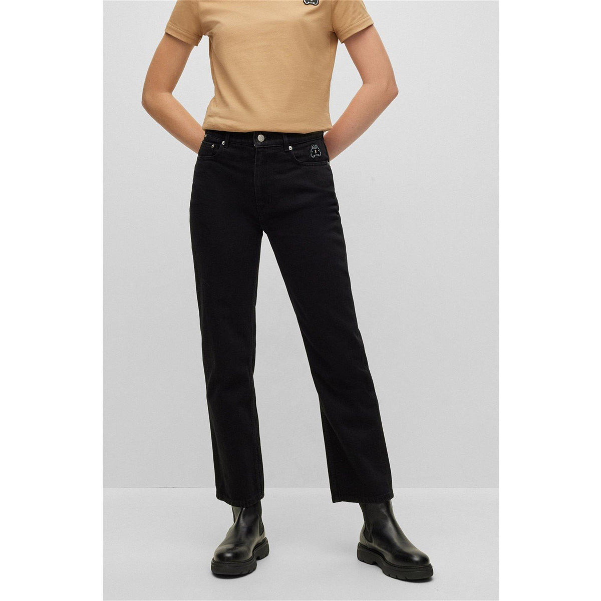 Straight Cropped Jeans