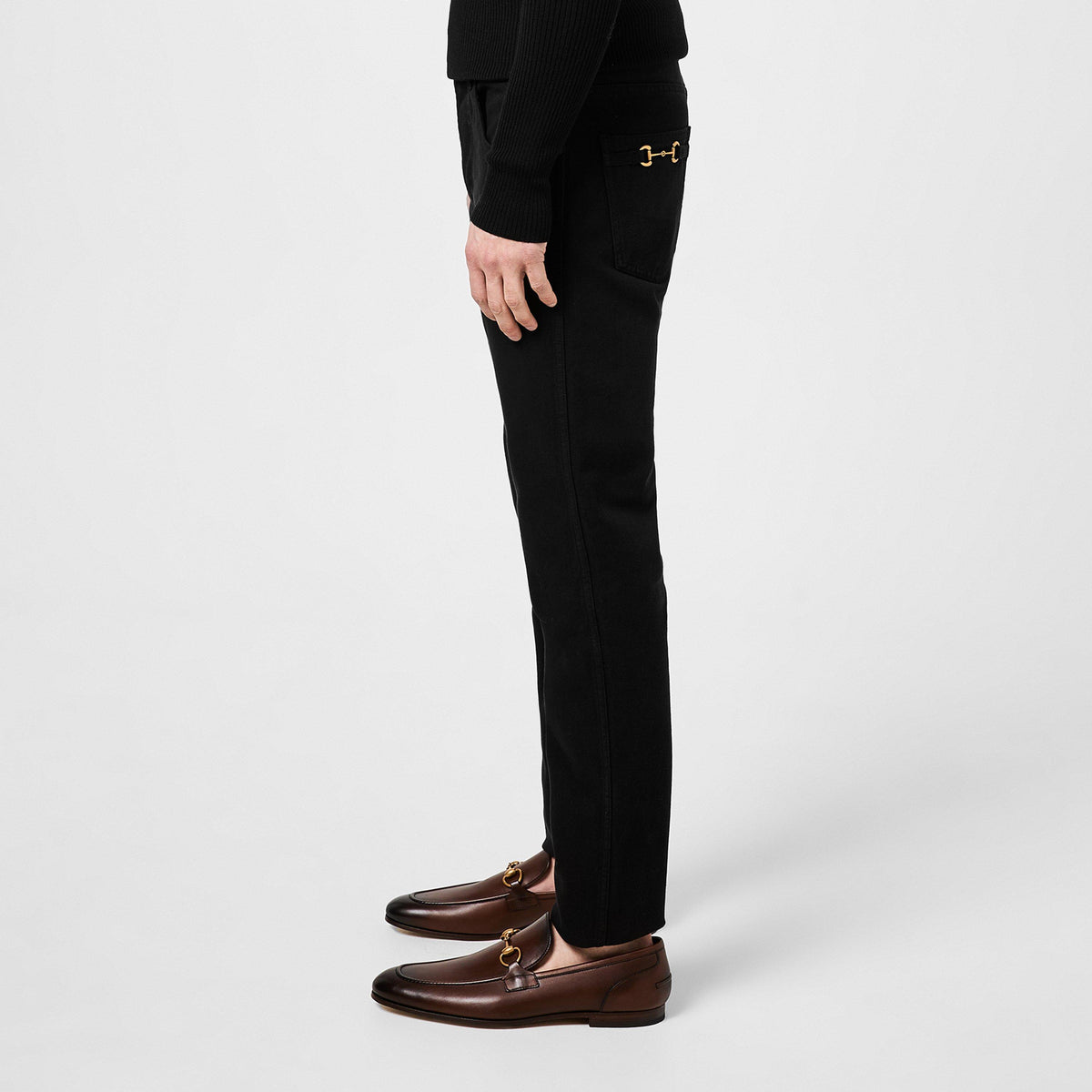Horsebit Straight Jeans