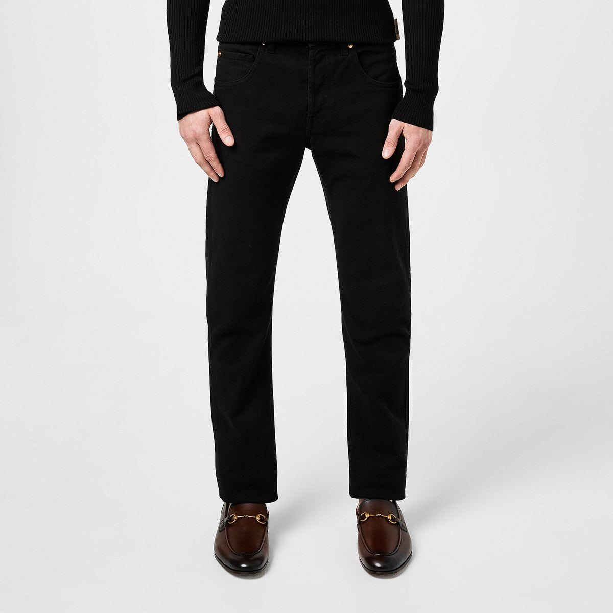 Horsebit Straight Jeans