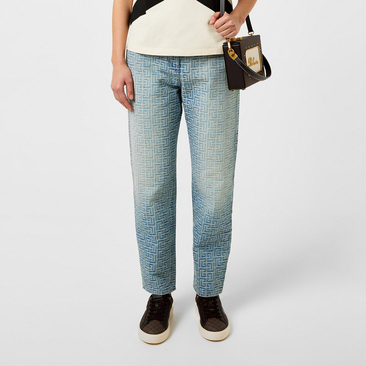 Monogram Straight Leg Jeans