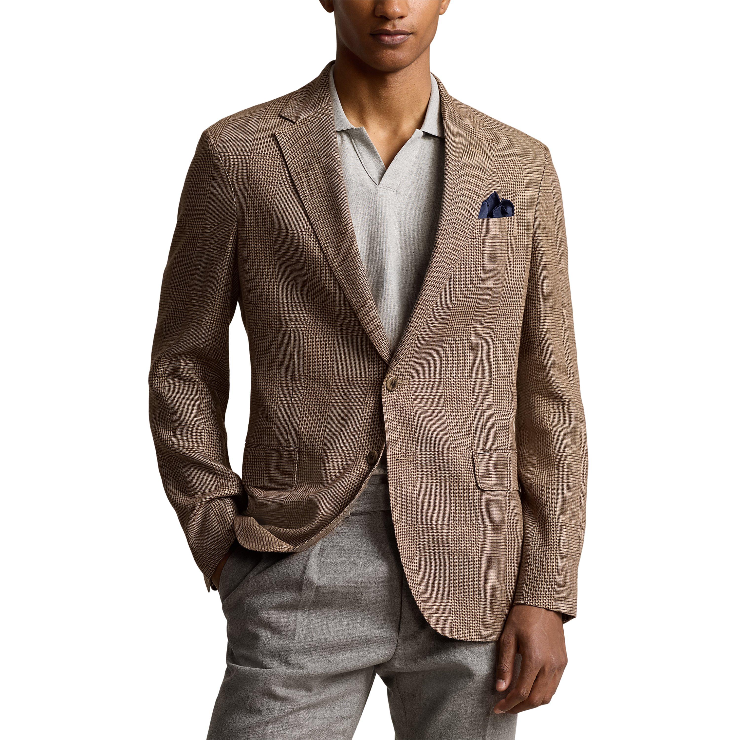 Polo Soft Modern Glen Plaid Suit Jacket