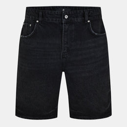 Mid Rise Knee Length 5 Pocket Cotton Denim Shorts