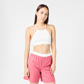 Nylon Ribbed Tank Top