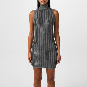 Slinky Rib Knit Mini Dress