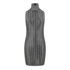 Slinky Rib Knit Mini Dress