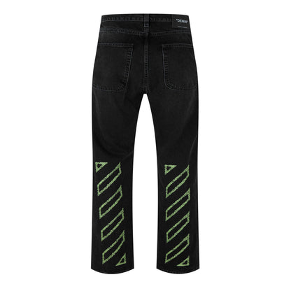 Diag Relax Straight Leg Jeans