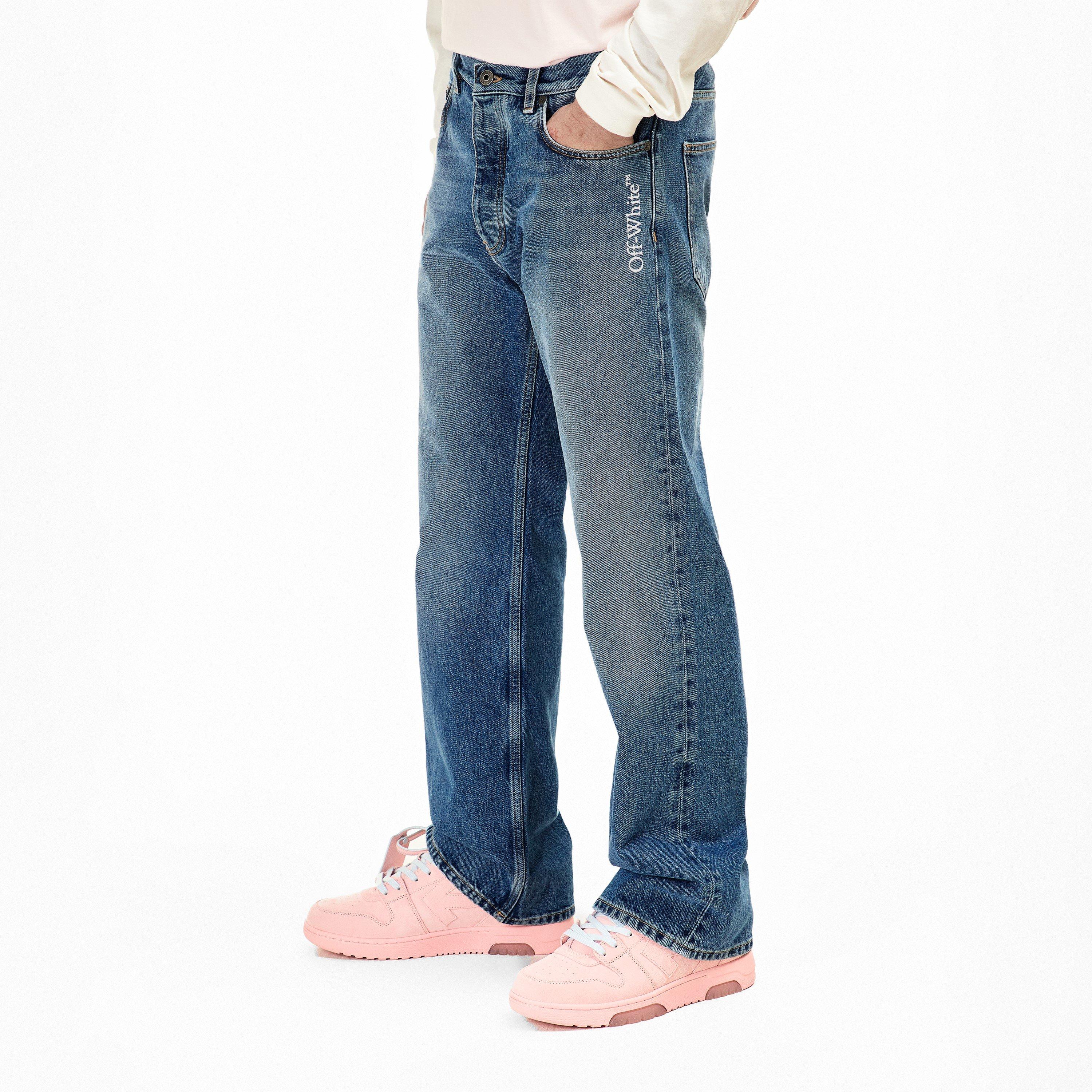 Half Arrow Straight Leg Jeans