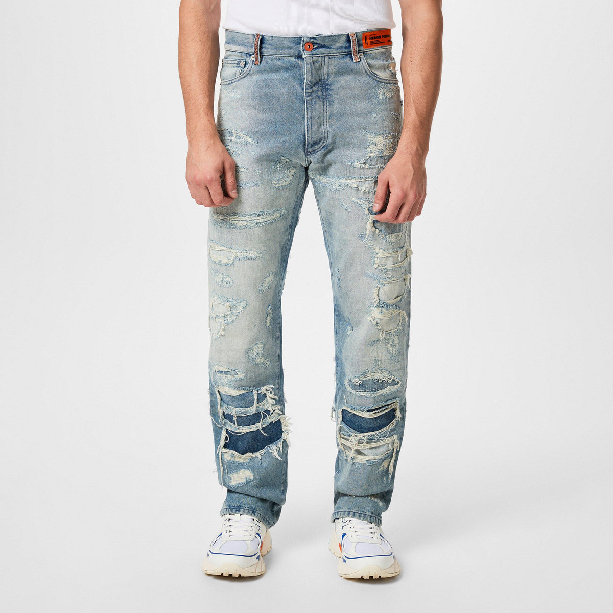 Super Distressed 5 Pocket Jeans