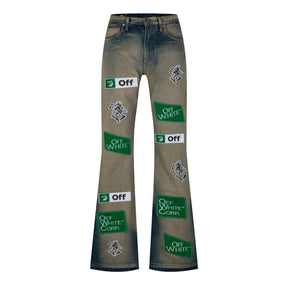 Diag Multi-Logo Jeans