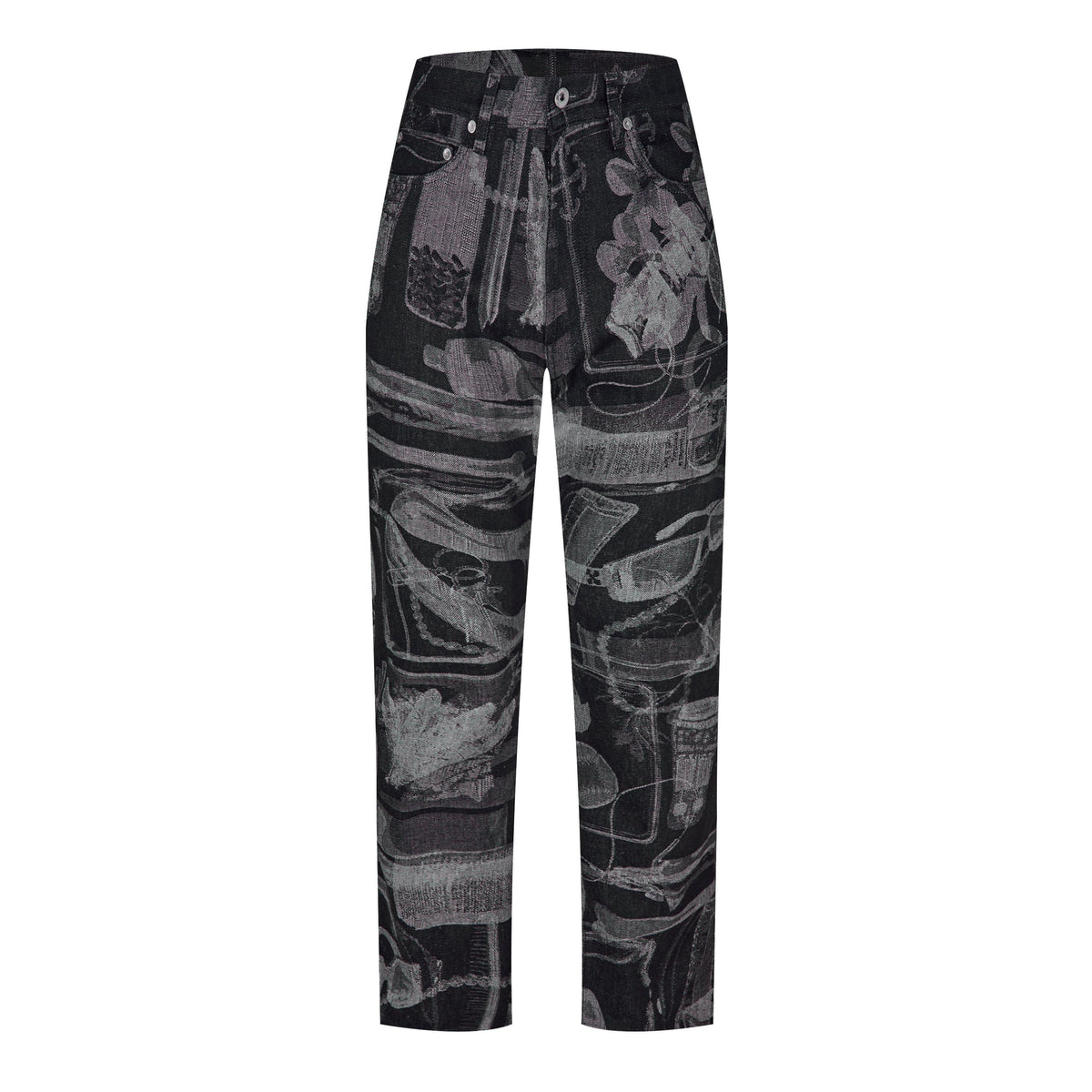 Pattern Slim Jeans