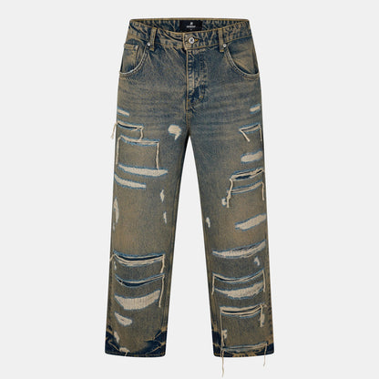 Denim Straight Leg Jeans