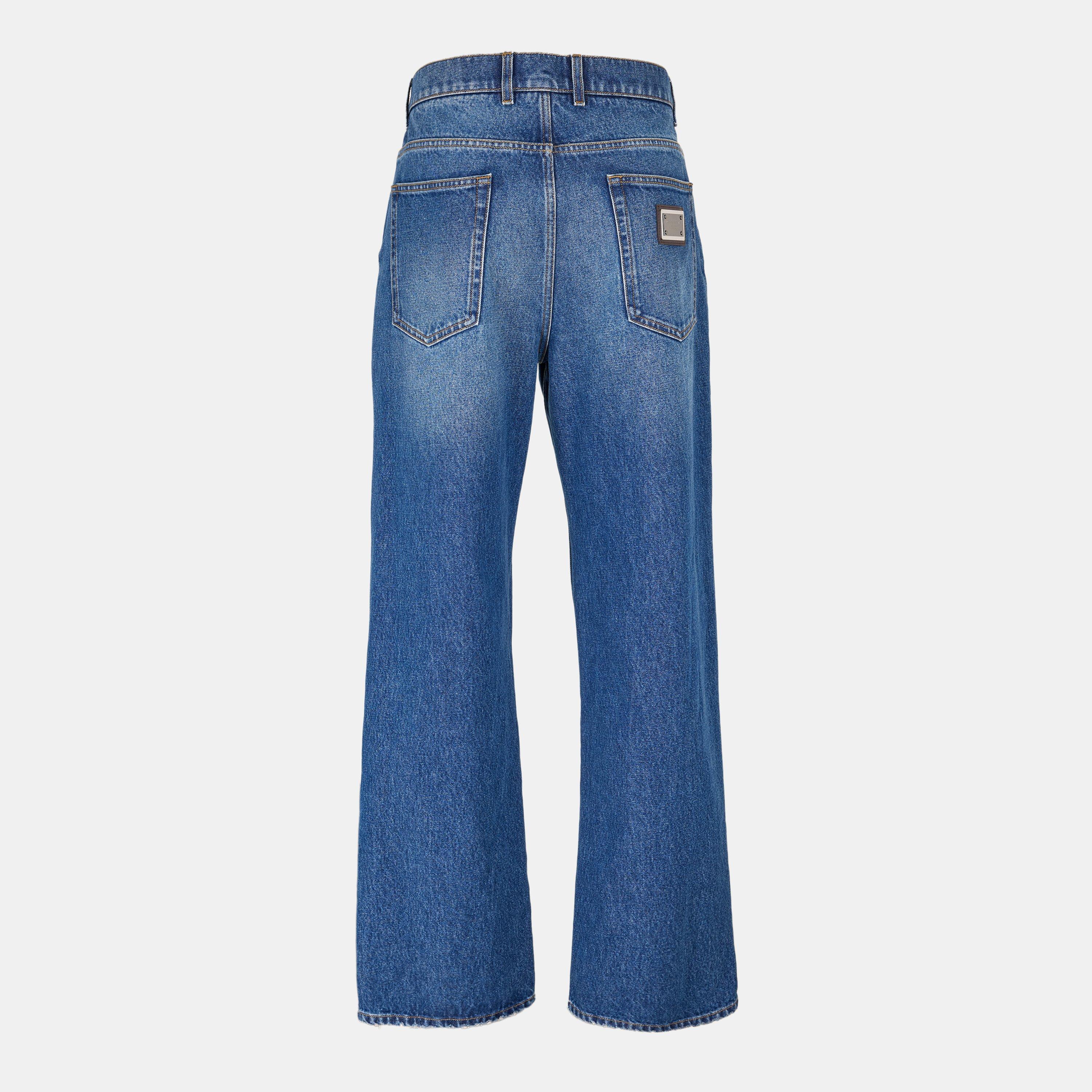 Relaxed Straight Leg Jeans