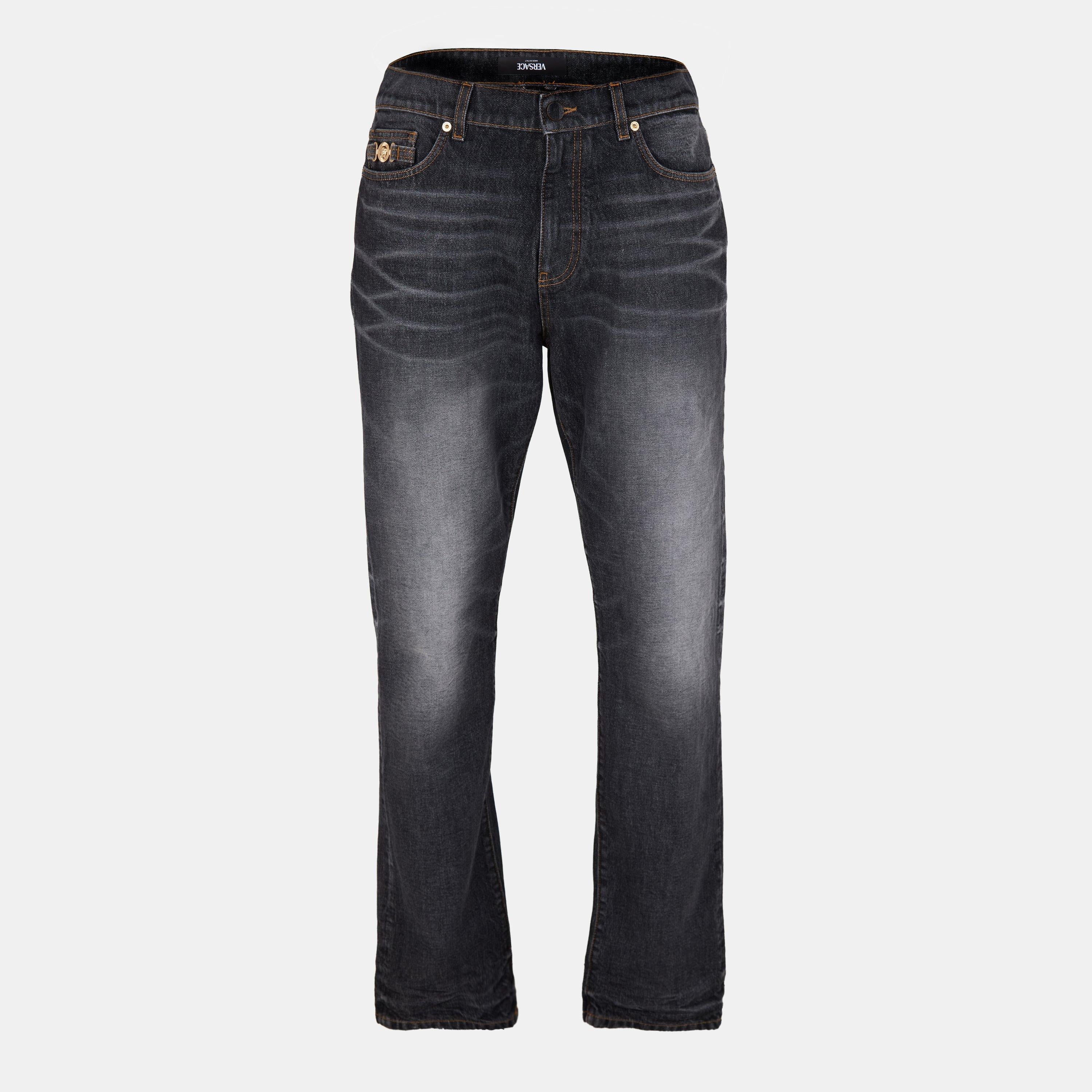 Denim Straight Leg Jeans