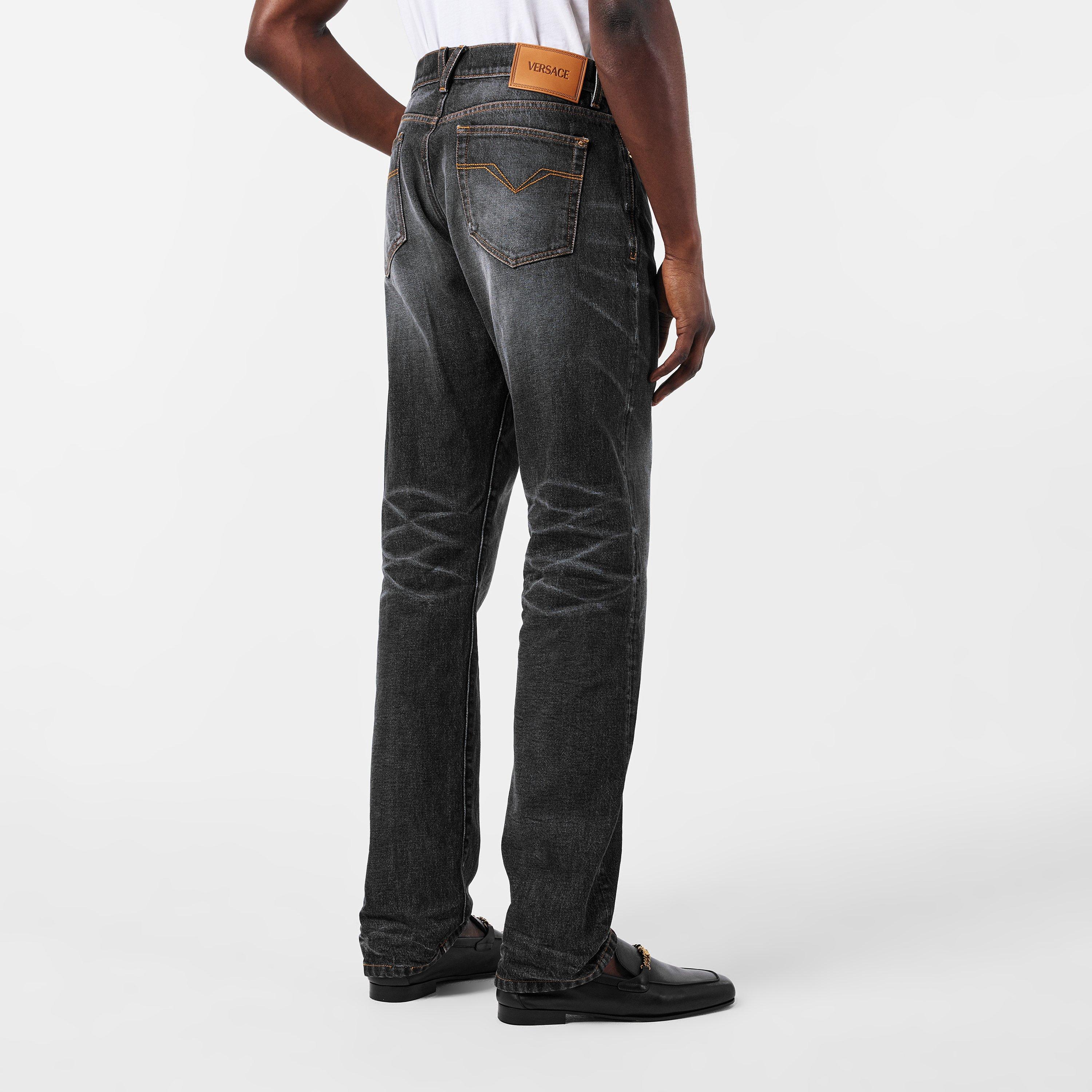 Denim Straight Leg Jeans