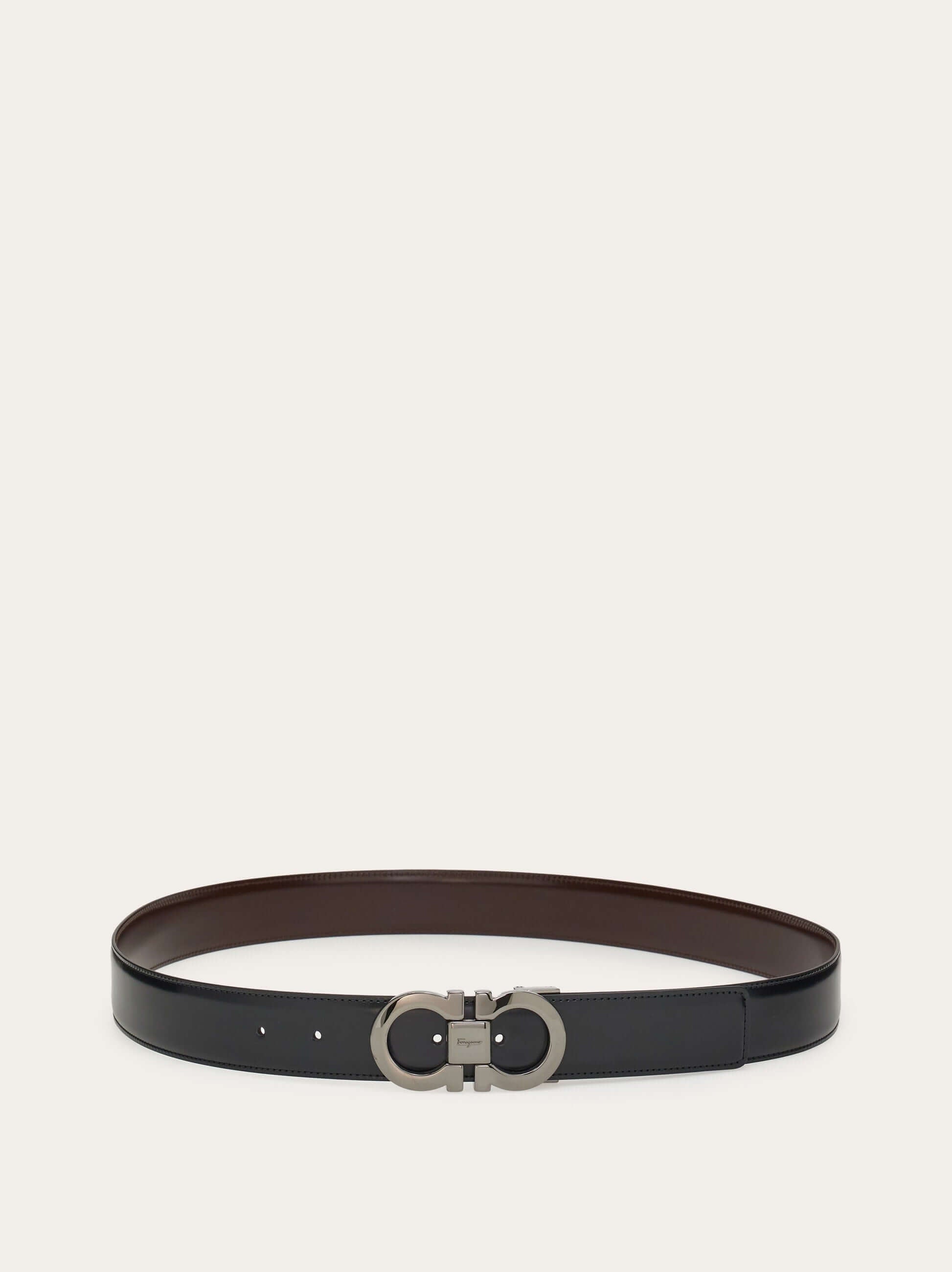 Ferragamo Reversible and adjustable Gancini belt - Belts | Shop From The Mirage