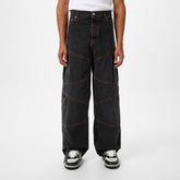 Men's Samurai Straight Jeans, Iconic Logo Embroidery